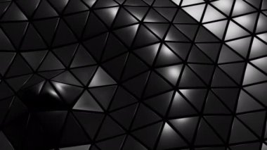 Üçgenlerden dalga dokusunu 3D görüntüle ve parlat.