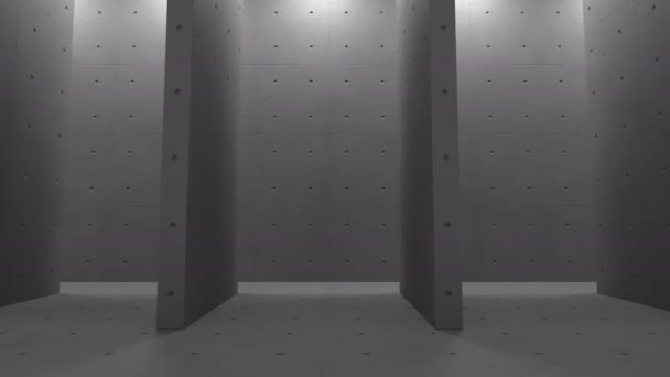 3d rendre la structure en béton intérieur. Construction de blocs de béton et de ciment fond