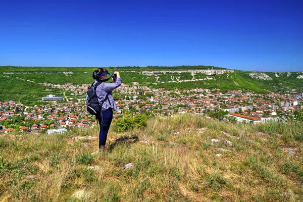 Ung Dam Tar Vackra Landskap Bilder Naturen — Stockfoto