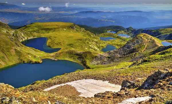 Piękny Krajobraz Górskich Jezior — Zdjęcie stockowe