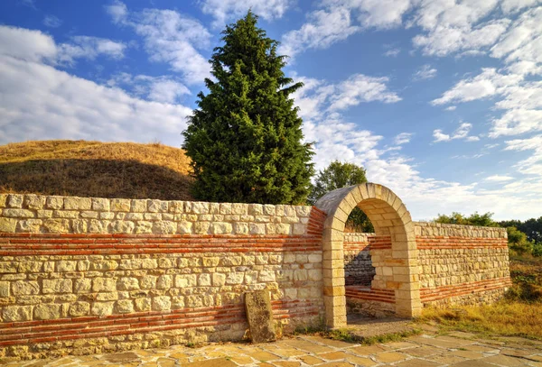 Entrée Mur Pierre Ancien Sanctuaire — Photo