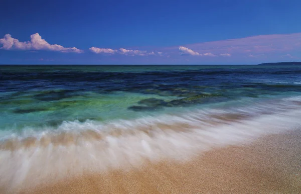 Beautiful Summer Landscape Sea Waves Beach — Stock Photo, Image