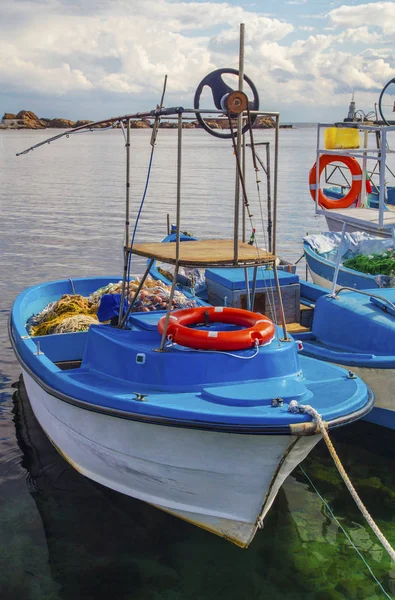 Bela Paisagem Com Barcos Mar — Fotografia de Stock