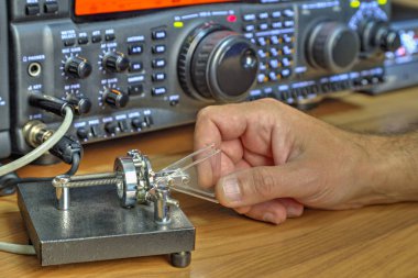 Modern yüksek frekanslı radyo Amatör telsiz portre