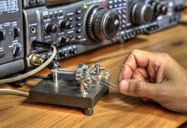 Modern yüksek frekanslı radyo Amatör telsiz portre