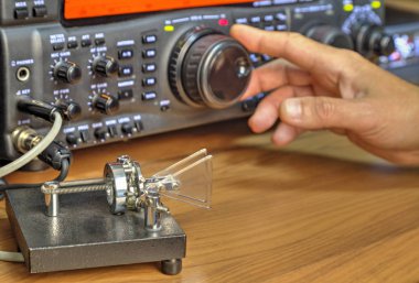 Modern yüksek frekanslı radyo Amatör telsiz portre