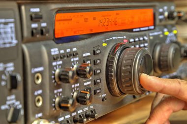 Modern yüksek frekanslı radyo Amatör telsiz portre