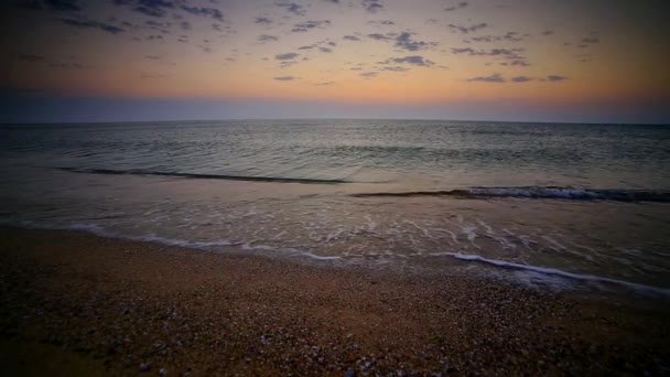 Hermoso Amanecer Sobre Playa — Vídeo de stock