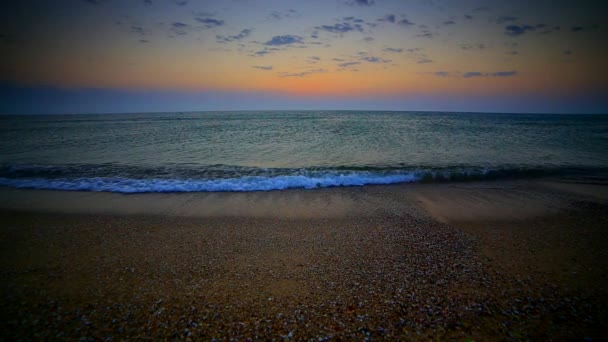 Восход Солнца Над Пляжем — стоковое видео