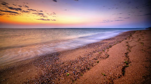 Hermoso Amanecer Sobre Playa — Foto de Stock