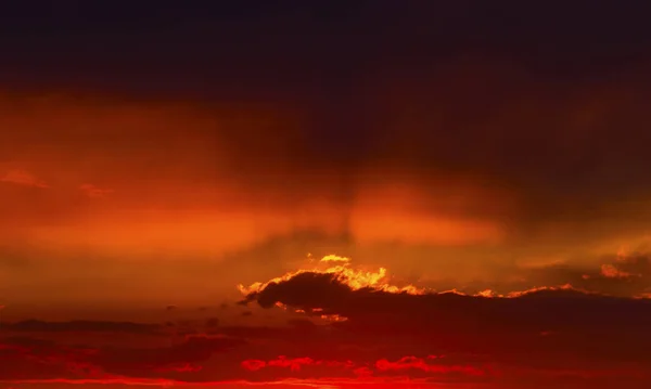 Beautiful Sunset Dramatic Clouds Sky — Stock Photo, Image