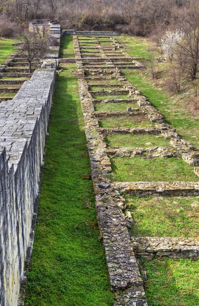 Mur Pierre Solide Ruines Ancienne Forteresse — Photo