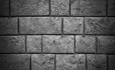 Taş duvar arka plan siyah ve beyaz
