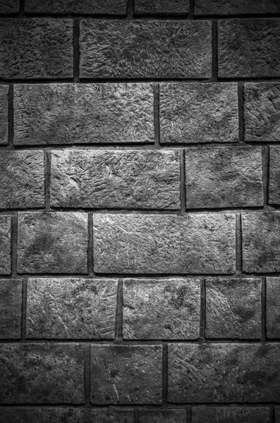 白と黒の石の壁の背景 — ストック写真