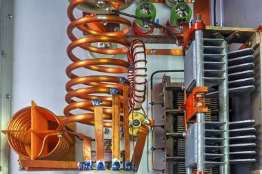 Vakum tüpleri kısa dalga güç amplifikatör-iç görünüm