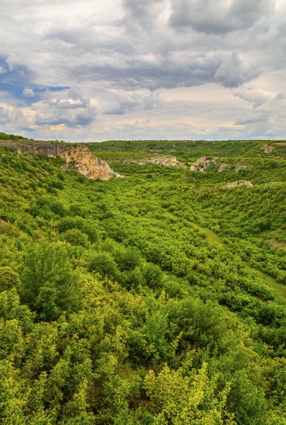 Прекрасний Літній Пейзаж Гірському Масиві — стокове фото