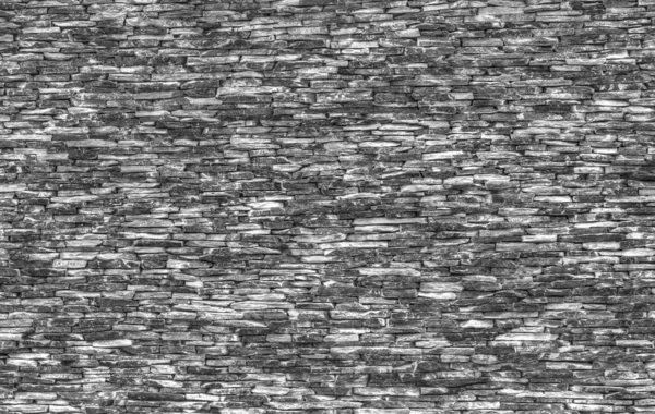 Tle Kamiennego Muru Czerni Bieli — Zdjęcie stockowe