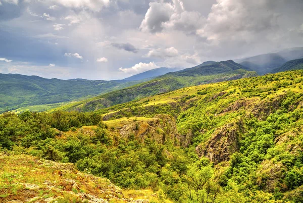 Vackert Sommar Landskap Fjällkedjan — Stockfoto