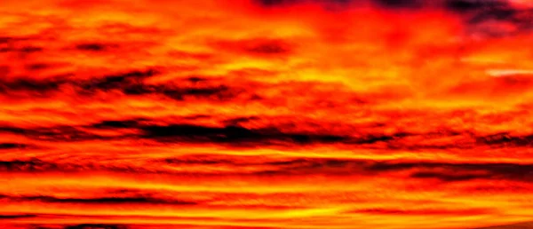 Beautiful Sunset Colorful Clouds Sky — Stock Photo, Image