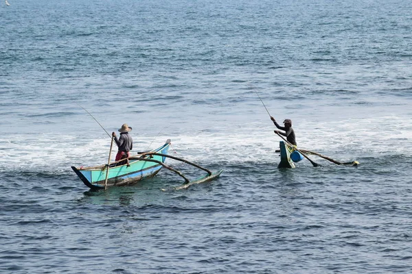 Pesca Para Baixo Sri Lanka Sul — Fotografia de Stock