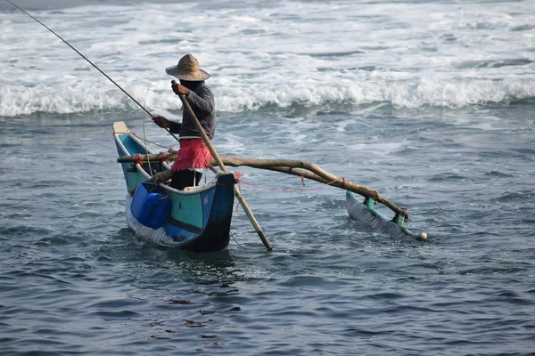 Ψάρεμα Κάτω Νότια Σρι Λάνκα — Φωτογραφία Αρχείου
