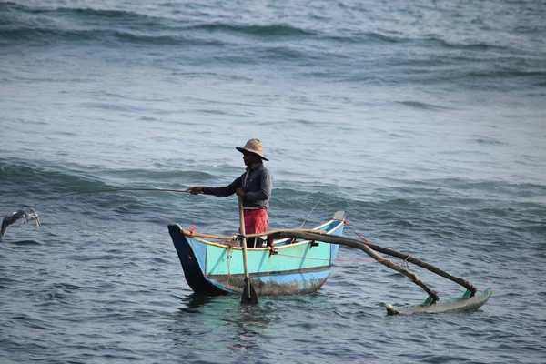 Fiske Ner Södra Sri Lanka — Stockfoto