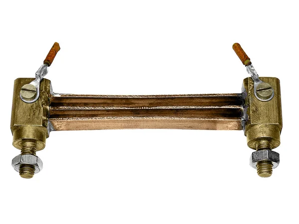 Um shunt de instrumento para uma corrente de 100 ampères 75 milivolts no — Fotografia de Stock