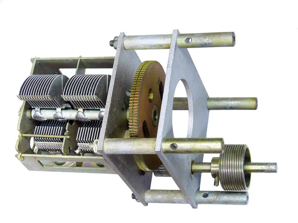 Un condensador de aire variable de la capacitancia 12-495 picofarad ingenio — Foto de Stock