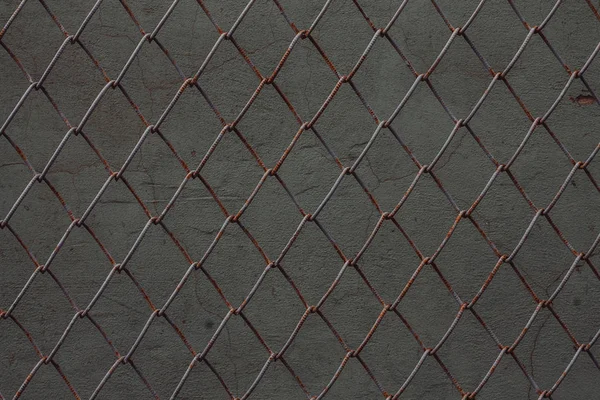 Metal Mesh Chain Link Texture Background Concrete Wall Various Creative — Stock Photo, Image