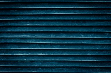 turkuaz moda retro tarzı panjurlar veya jaluzlar, bir kepçe ile yıpranmış, metin için boş alan var