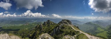 panoramik Vratna Vadisi Milli Park Mala Fatra, Slovakya
