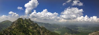 panoramik Vratna Vadisi Milli Park Mala Fatra, Slovakya