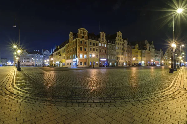 Widok Historyczne Centrum Miasta Wrocławia Polska — Zdjęcie stockowe