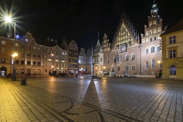 Вид Исторический Центр Города Вроцлав Польша — стоковое фото