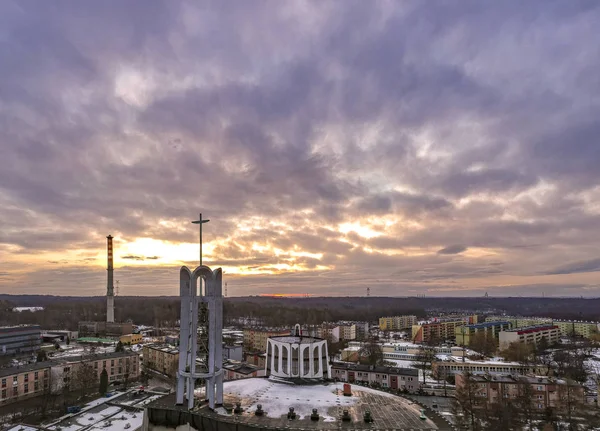 Widok Piękne Stare Miasto Europejskie Wieczorem — Zdjęcie stockowe