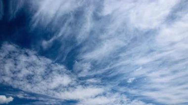 hareketli bulutlar ile gökyüzü zaman atlamalı görüntüleri
