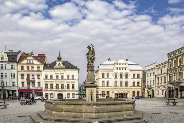 Vista Praça Principal Velha Cidade Europeia — Fotografia de Stock