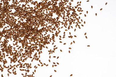 beyaz üzerinde izole tohum üst görünümü çekim