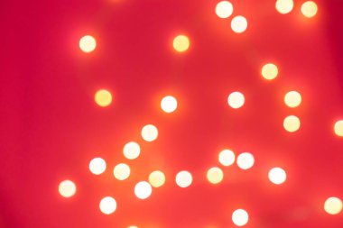 arka plan için sanatsal soyut kırmızı bokeh ışıkları