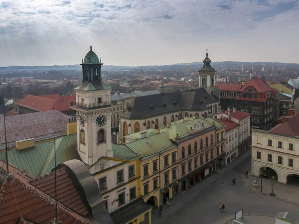 Old Town Cieszyn Poland Areal View — Stock Photo, Image