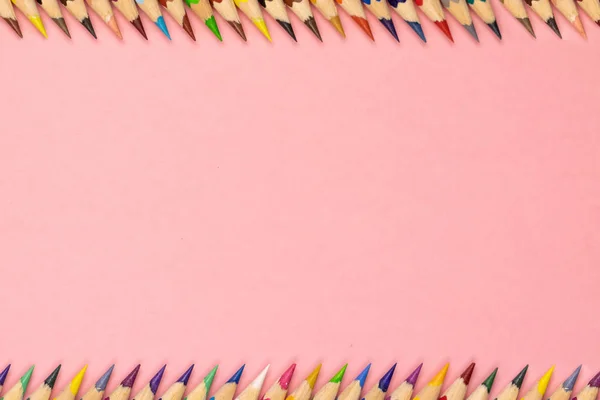 분홍색 배경에 공간이있는 프레임 — 스톡 사진