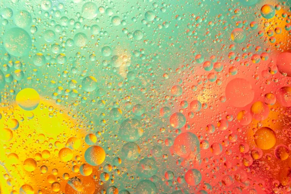 Oil drops in water abstract psychedelic pattern image. Abstract background with colorful gradient colors. — Stock Photo, Image