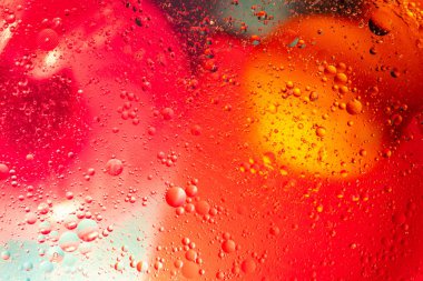 Alan arka plan soyut. Farklı renkler su damlaları.