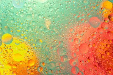 Soyut desen. Su soyut psychedelic desen görüntü yağ damlaları.