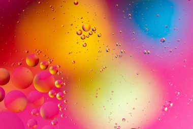 Soyut makro oksijen molekülleri. Mikro uzay arka planı. Kavram: kozmik desen.