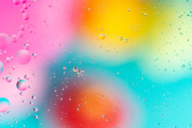 Soyut makro oksijen molekülleri. Mikro uzay arka planı. Kavram: kozmik desen.