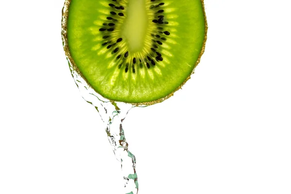 Kiwi fruits isolés. Kiwi frais vert. Nutrition biologique co — Photo