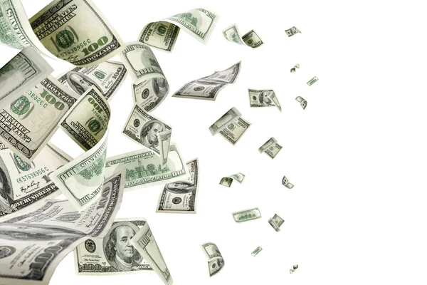 Money background. Hundred dollars of America. Usd cash money falling. — Stock Photo, Image