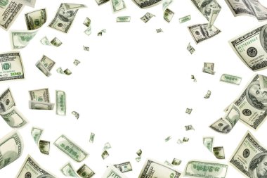 Dolar işareti. Amerikan parası. Nakit arka plan, biz fatura. Para fal