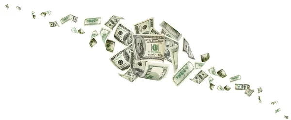 ドル記号。アメリカのお金現金の背景、私たち手形。お金の落下. — ストック写真